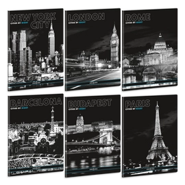 Ars Una Cities By Night A5 füzetcsomag - négyzethálós