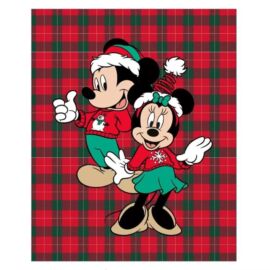 Karácsonyi Mickey-Minnie polár takaró