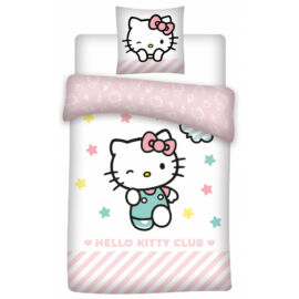 Hello Kitty gyermek ágyneműhuzat garnitúra 140x200