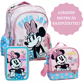 Disney Minnie Joy iskolatáska szett - ajándék matricás rajzfüzettel!