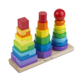 Melissa & Doug Fa készségfejlesztő játék, Montessori tornyok