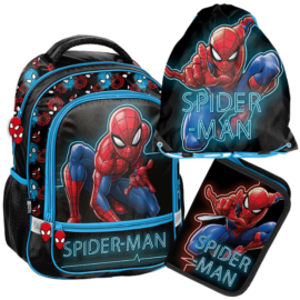 Paso Spiderman Life Pókemberes iskolatáska szett