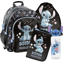 Paso Stitch Blue Wave iskolatáska szett kulaccsal