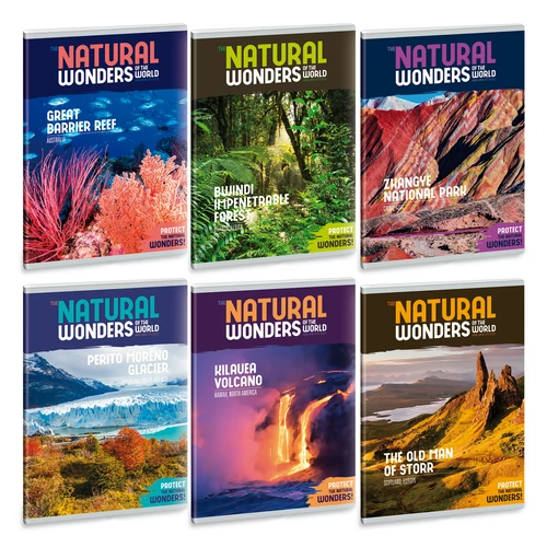 Ars Una Natural Wonders A5 füzetcsomag - sima