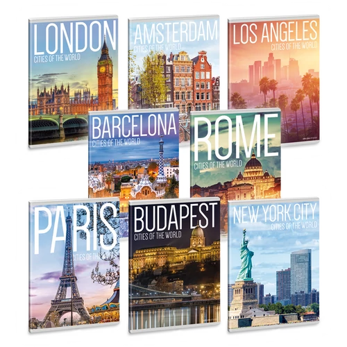 Ars Una Cities of the World A5 füzetcsomag - sima