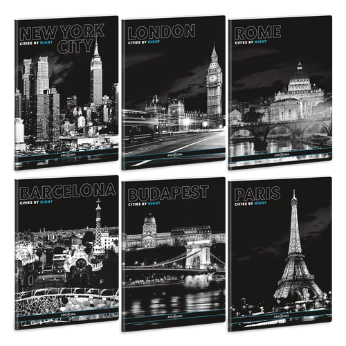Ars Una Cities By Night A5 füzetcsomag - sima