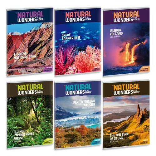 Ars Una Natural Wonders A4 füzetcsomag - sima