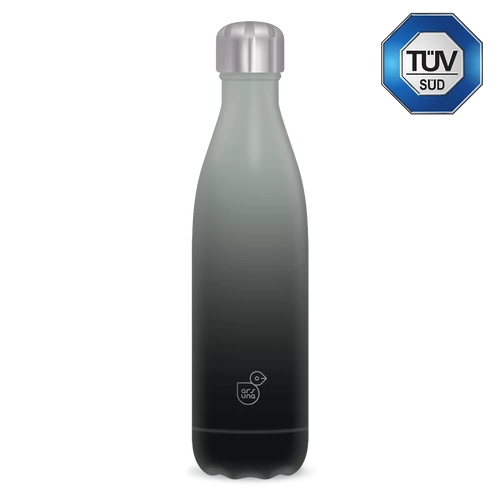Ars Una szürke-fekete duplafalú fémkulacs 500 ml 