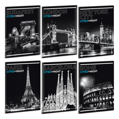Ars Una Cities By Night A5 füzetcsomag - vonalas
