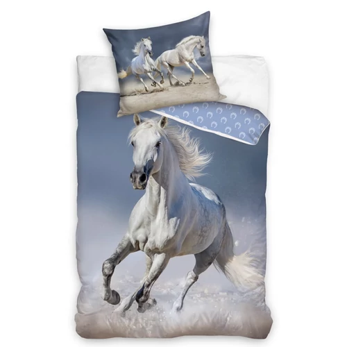 Lovas gyermek ágyneműhuzat garnitúra 140x200