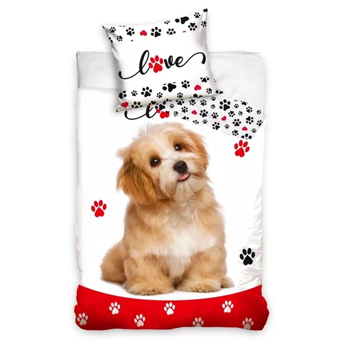 Bichon Havanese kutyás gyermek ágyneműhuzat garnitúra 140x200