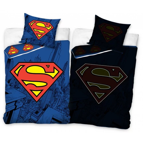 Superman sötétben világítós ágyneműhuzat garnitúra 140x200
