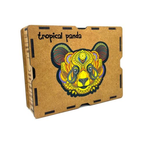 Trópusi Panda fa puzzle - M méret
