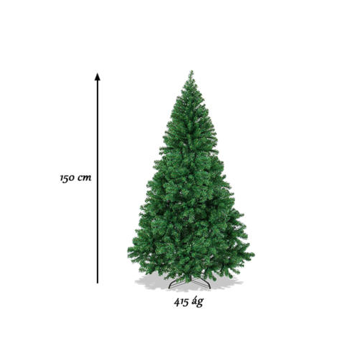 Nordmann műfenyő 150 cm, 415 ág, ajándék fenyő illatosítóval