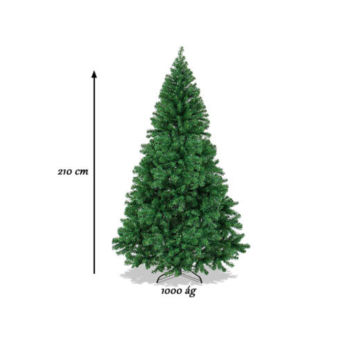 Nordmann műfenyő 210 cm, 1000 ág, ajándék fenyő illatosítóval