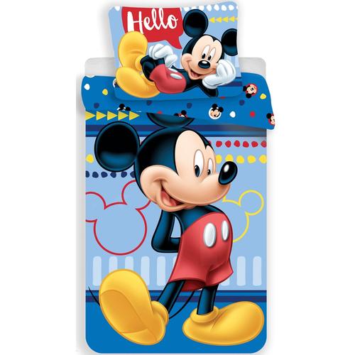Mickey Egér gyermek ágyneműhuzat garnitúra 140x200 Mickey Mouse ovis ágyneműhuzat garnitúra