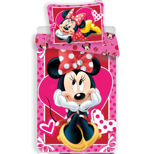 Minnie Mouse gyermek ágyneműhuzat garnitúra 140x200