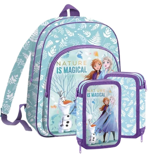 Disney Jégvarázs iskolatáska-tolltartó szett
