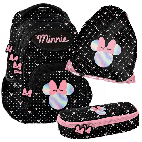 Paso Minnie Mouse Favorite iskolatáska-szett cipzáras tolltartóval, tornazsákkal