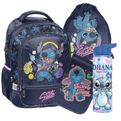 Paso Stitch World iskolatáska szett Ohana-kulaccsal