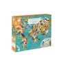 Kép 3/7 - Janod 02679 Oktató puzzle és +D figurák 200 darabos Dinoszauruszok