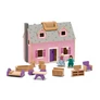 Kép 1/7 - Melissa & Doug 13701  SZÉTNYITHATÓ FA BABAHÁZ