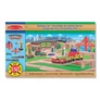 Kép 1/5 - Melissa & Doug 701 Fa vonatok és sínek Vonat és sínek és kiegészítők 132 db-os szett