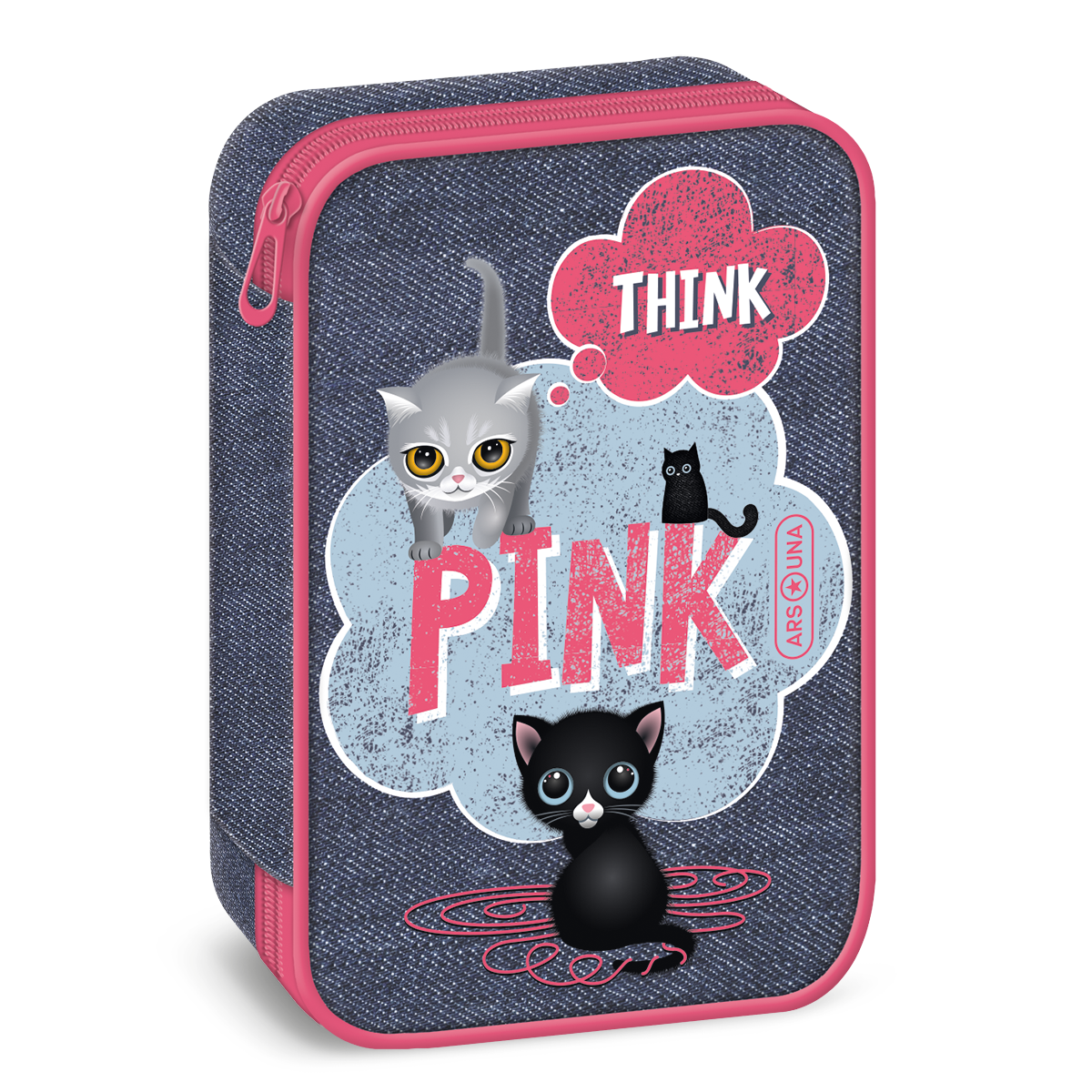 Ars Una Think Pink többszintes tolltartó
