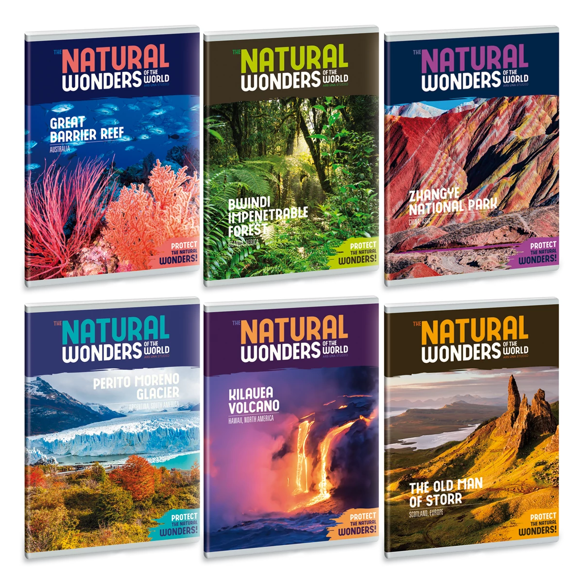 Ars Una Natural Wonders A5 füzetcsomag - sima