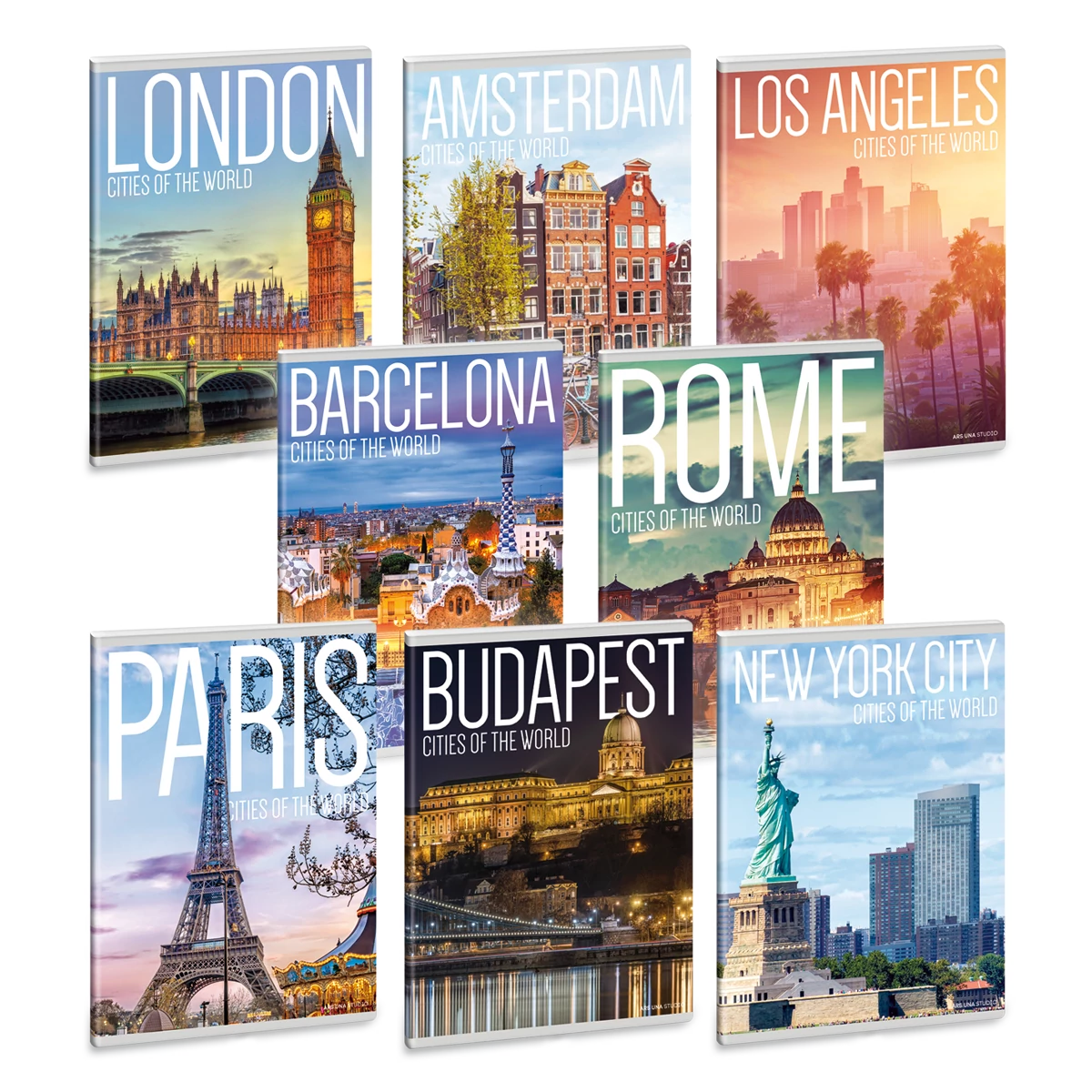 Ars Una Cities of the World A5 füzetcsomag - sima