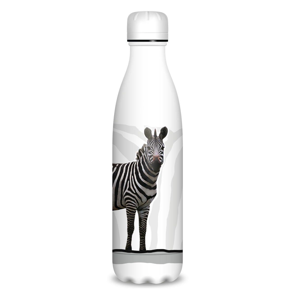 Ars Una Zebra (Máté Bence) duplafalú fémkulacs 500 ml 