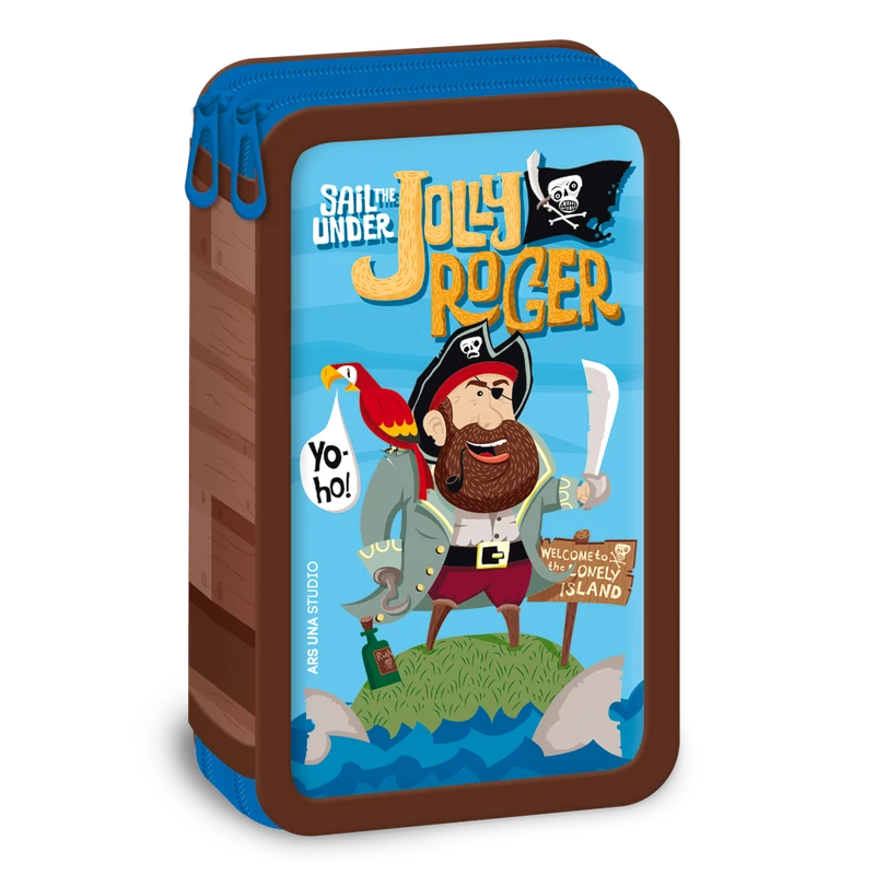 Ars Una Jolly Roger kalózos emeletes tolltartó