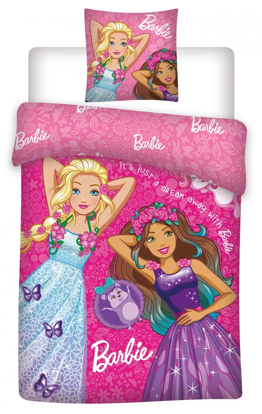 Barbie ovis ágyneműhuzat garnitúra 100x135