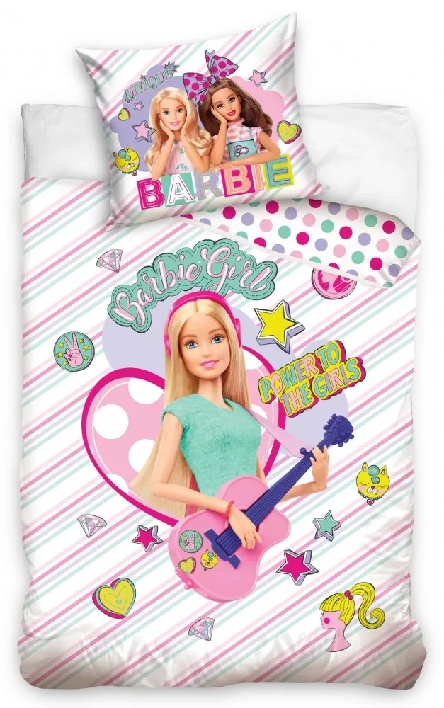 Barbie gyermek ágyneműhuzat garnitúra 140x200