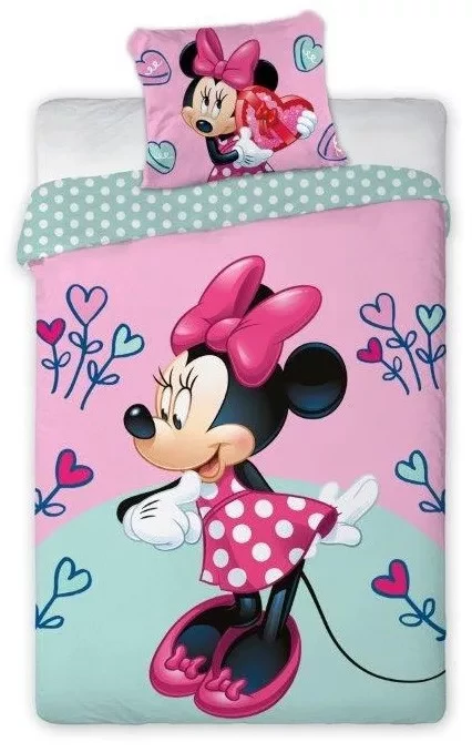 Minnie Mouse gyermek ágyneműhuzat garnitúra 140x200