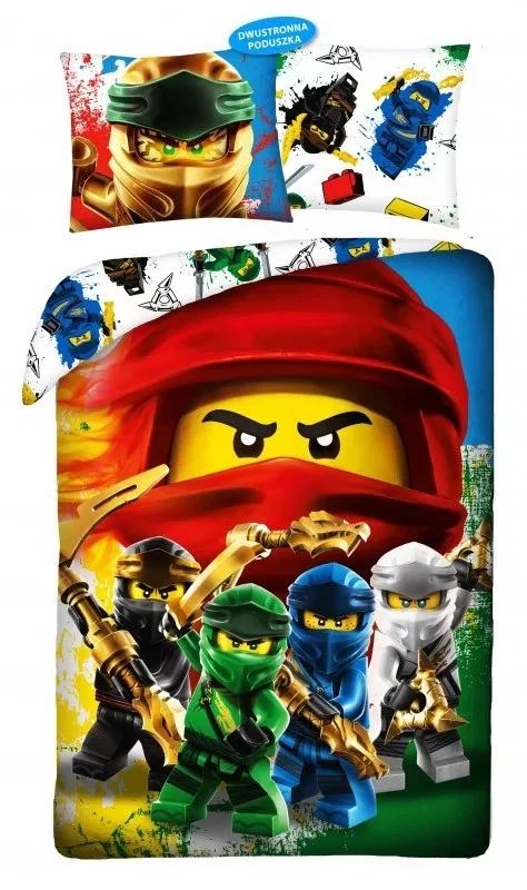 Lego Ninjago gyermek ágyneműhuzat garnitúra 140x200
