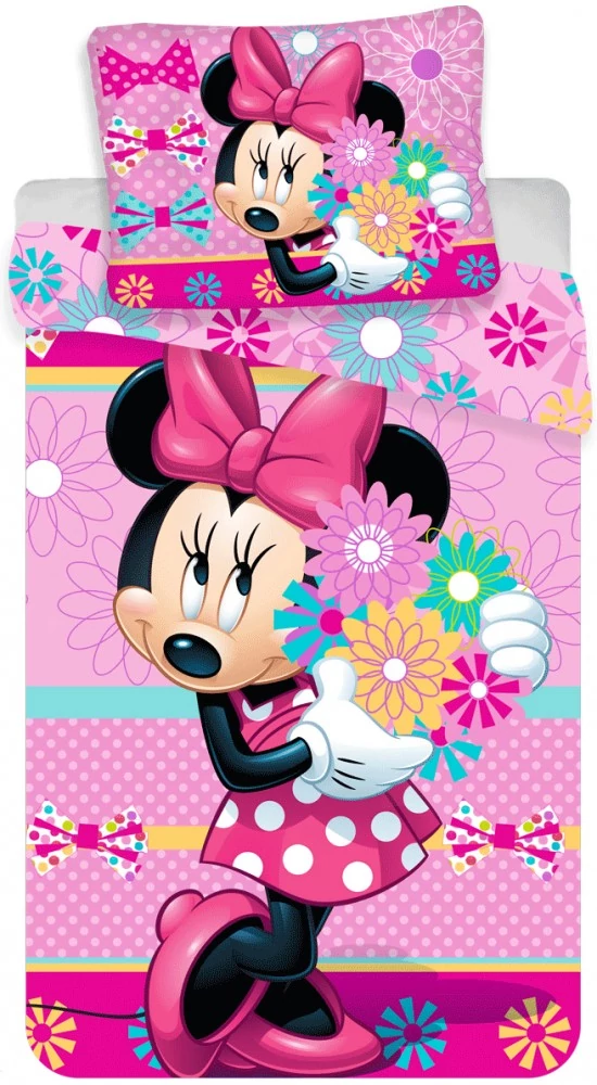 Minnie Mouse gyermek ágyneműhuzat garnitúra 140x200