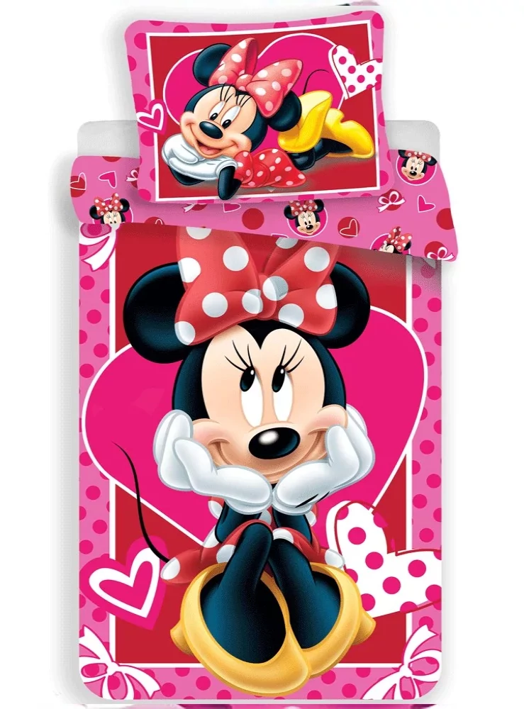Minnie Mouse gyermek ágyneműhuzat garnitúra 140x200
