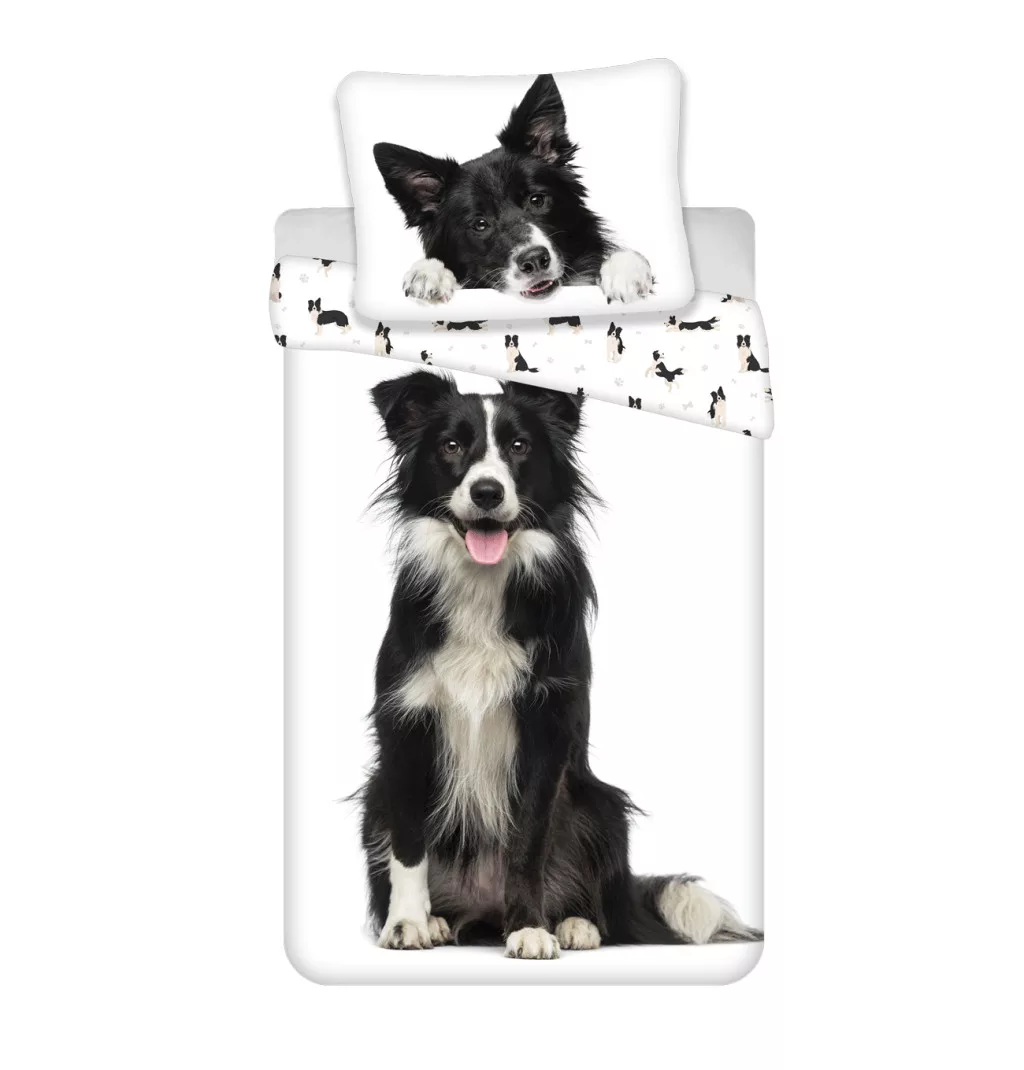 Border collie - kutyás ágyneműhuzat garnitúra 140x200