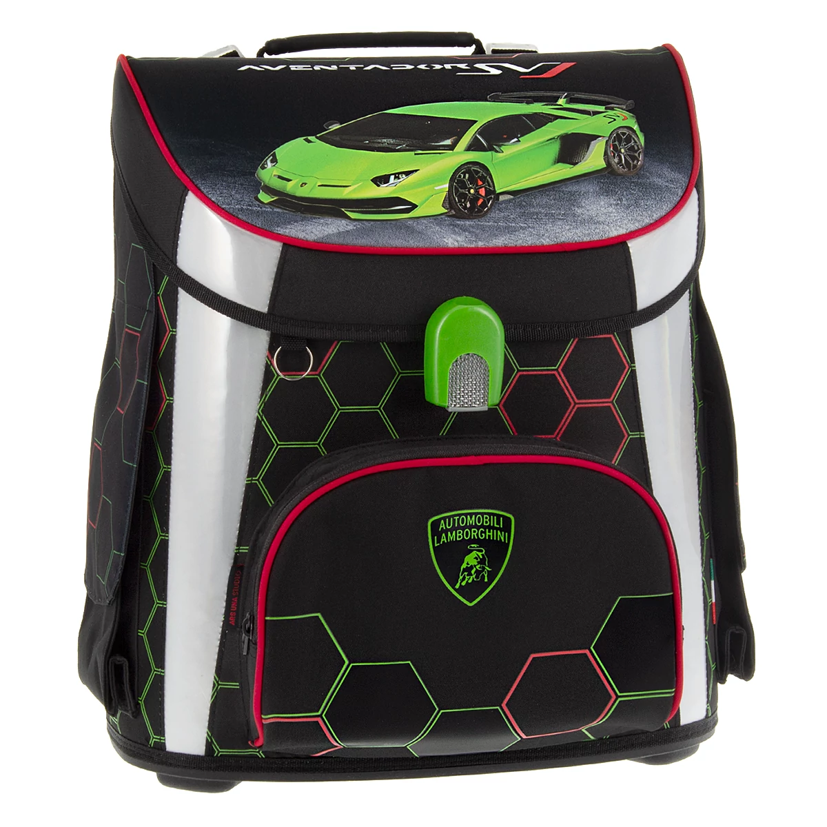 Lamborghini mágneszáras iskolatáska