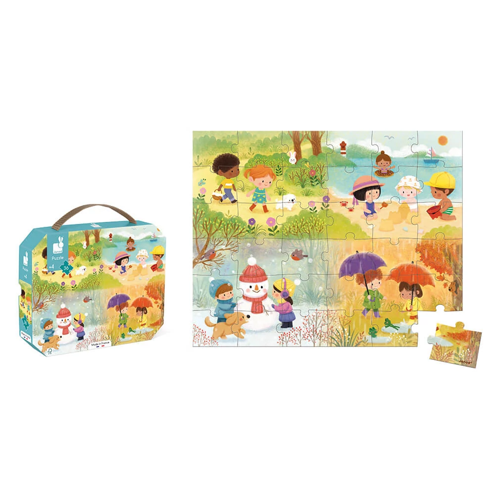Janod 02602 36 darabos puzzle Évszakok
