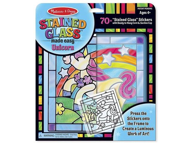Melissa & Doug 9299 Ólomüveg képkészítő készlet - unikornis