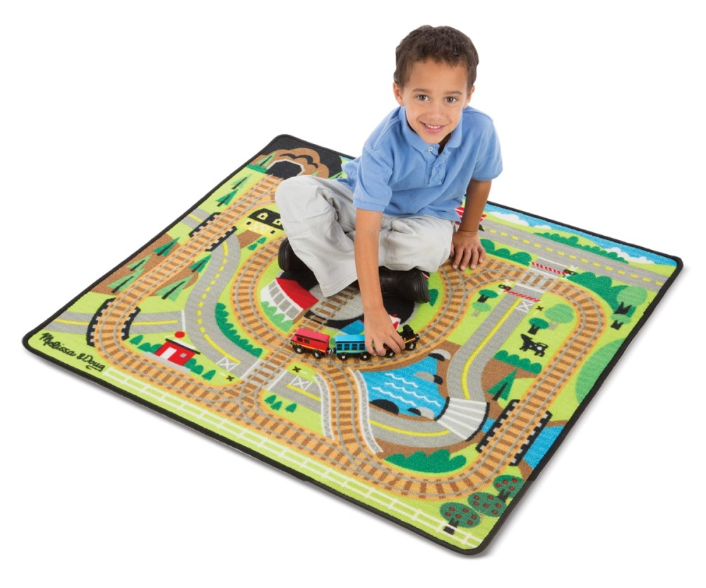 Melissa & Doug 9554  JÁTSZÓSZŐNYEG 100X90 CM VONAT