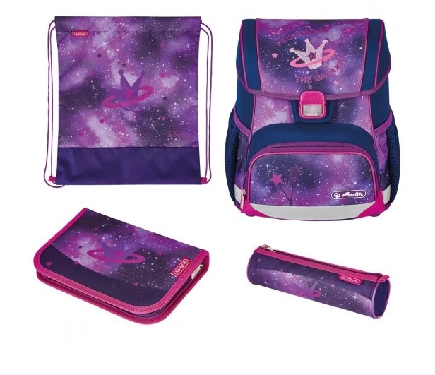Herlitz Loop Plus Galaxy Princess iskolatáska - szett