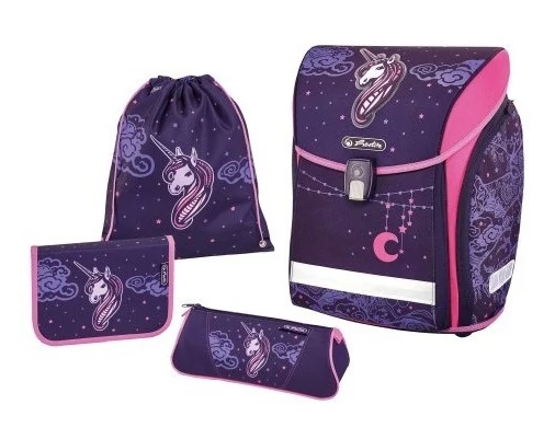 Herlitz Midi Plus Unicorn Night unikornisos iskolatáska - szett