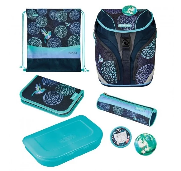 Herlitz SoftLight Plus Bloomy Birds iskolatáska szett
