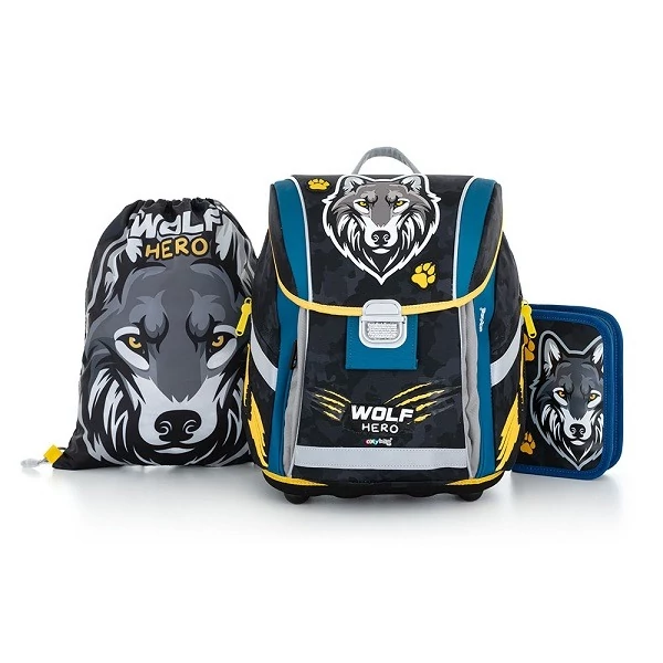 OXYBAG Wolf iskolatáska szett 