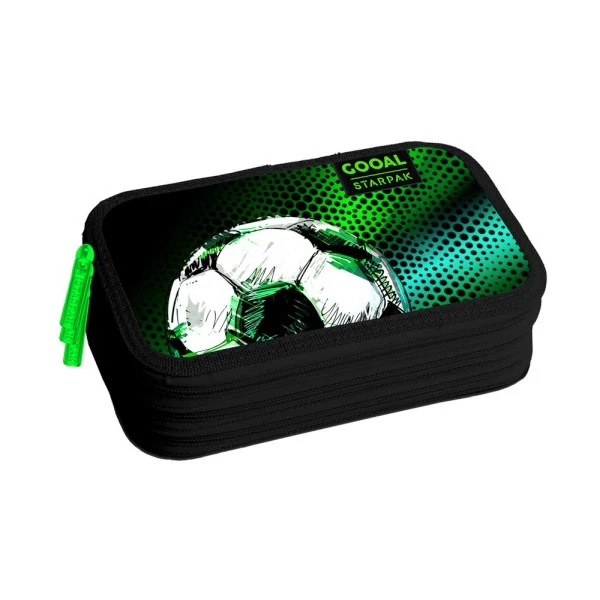 Starpak Neon focis 3 emeletes töltött tolltartó
